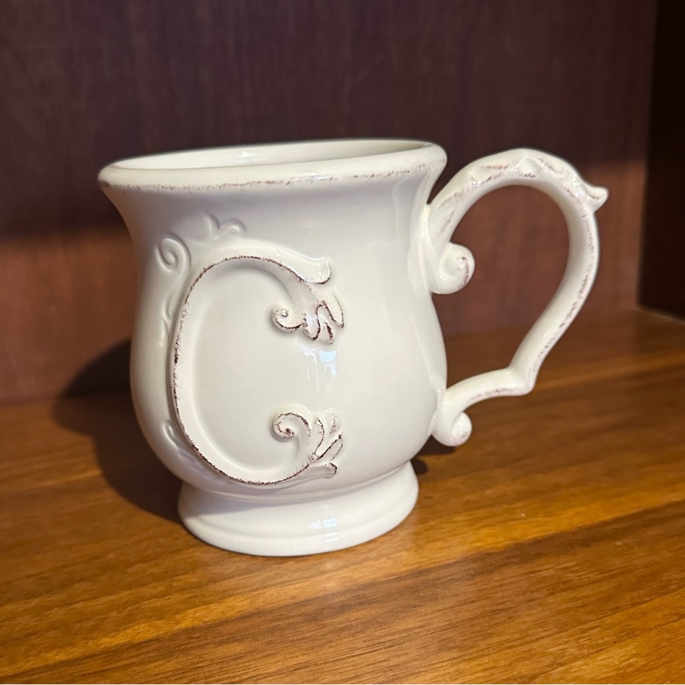 Pier 1 Elizabeth initial mug “C”